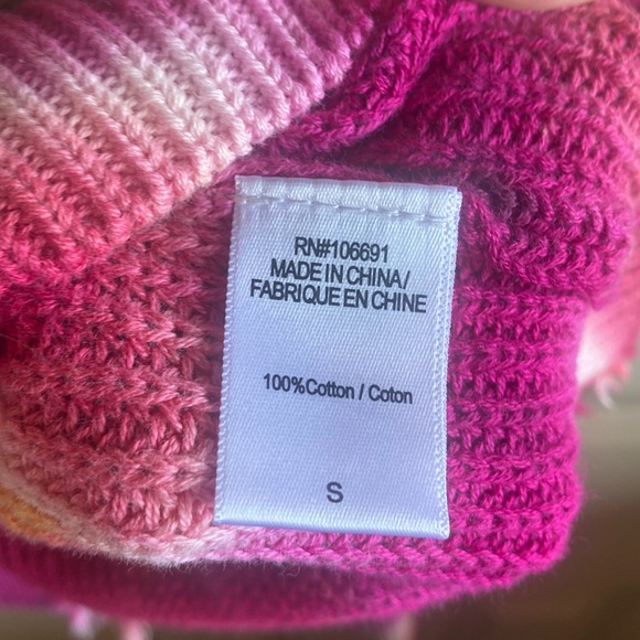 YFB NWT Boho Tie-Dye Long Sleeve Button Down 100% Cotton Knit Sweater Small - Picture 8 of 10